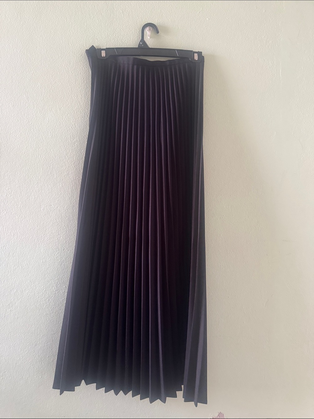 Newport News Plum Pleated Maxi Skirt
